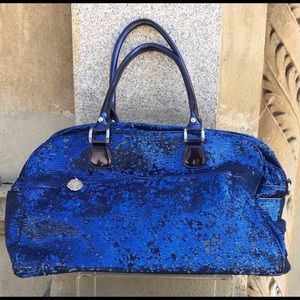 BLING 💎BLING💎 JOAN BOYCE Blue Sequin Weekender